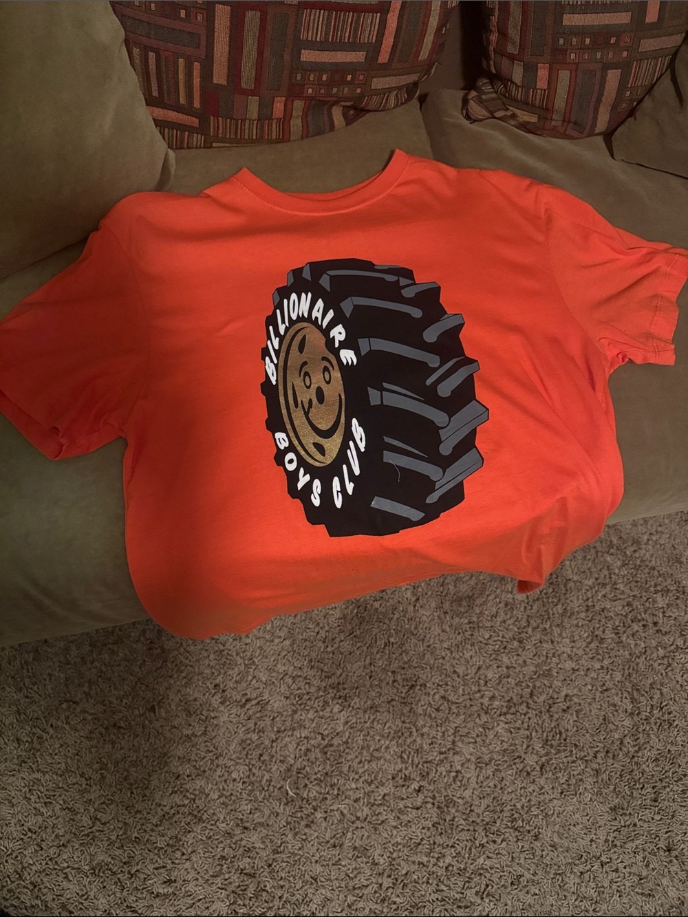 Billionaire Boys Club Bright Orange Graphic Tee